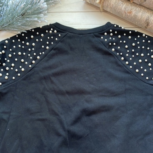 NWT Express Embellished Crew Neck Sweatshirt size S - Picture 2 of 6